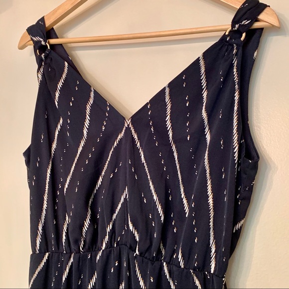 CLOSING SALE! 
🎉HP!!🎉 NWT H&M | Long V-Neck Blue Dress - Picture 3 of 7